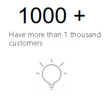 Have more than 1 thousand customers